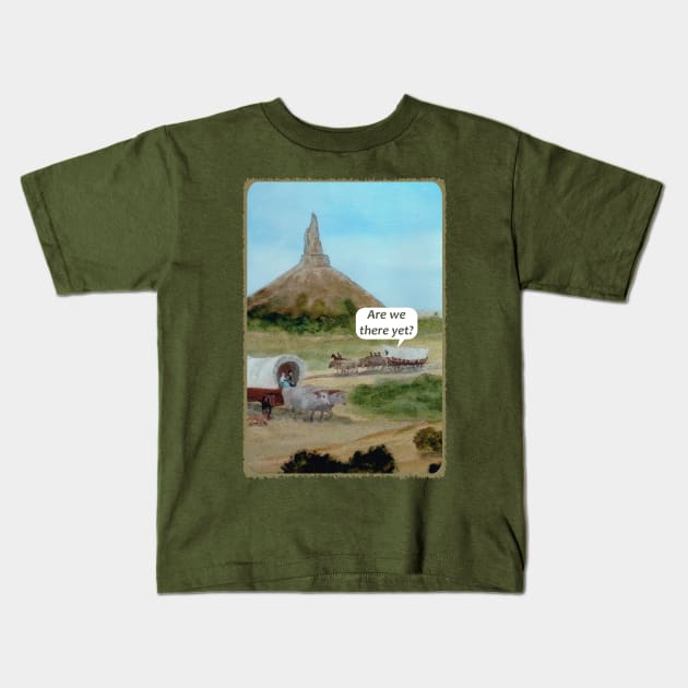 Traveling the Oregon Trail with Kids Kids T-Shirt by MelissaJBarrett